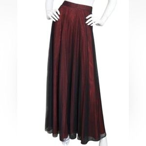 Adrianna Papell Red and Black A-Line Skirt NWOT